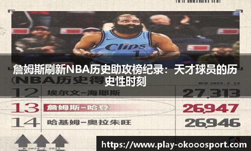 詹姆斯刷新NBA历史助攻榜纪录：天才球员的历史性时刻